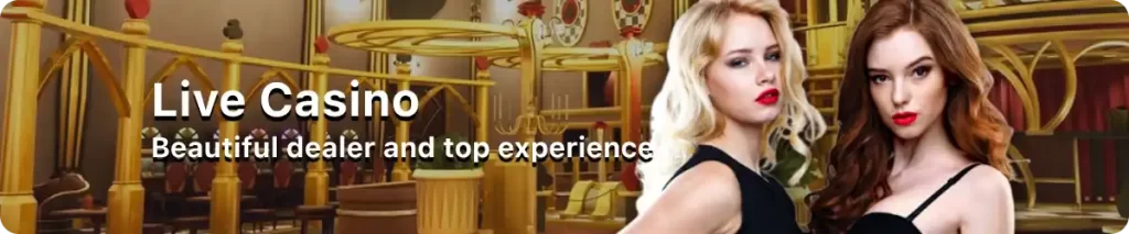 Live casino lobby interface on LUCKYACECLUB